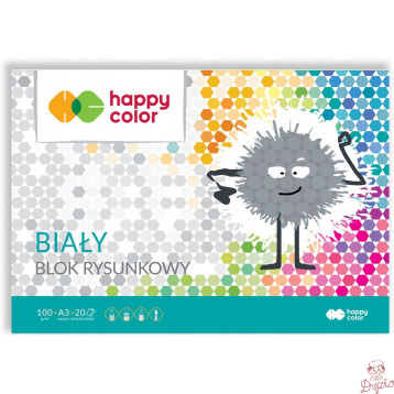 Blok rysunkowy A3 100g biały HA 3710 3 040-0 HAPPY COLOR