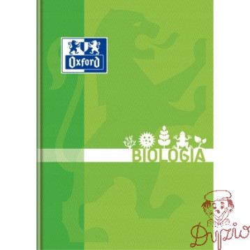 Zeszyt szkolny A5 przedmiotowy 80 kartek w kratkę BIOLOGIA 400128286 OXFORD