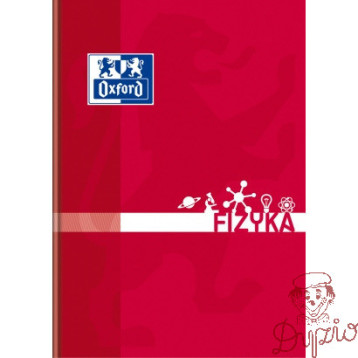 Zeszyt szkolny A5 przedmiotowy 80 kartek w kratkę FIZYKA 400128288 OXFORD