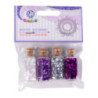 Brokat sypki zestaw 4 buteleczki szklane x 3g Migotliwy wrzos 335121004 ASTRA