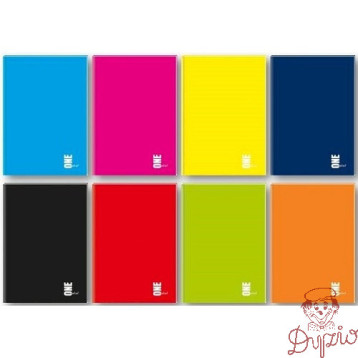 Brulion A6 96k.kratka kol. ONE COLOR