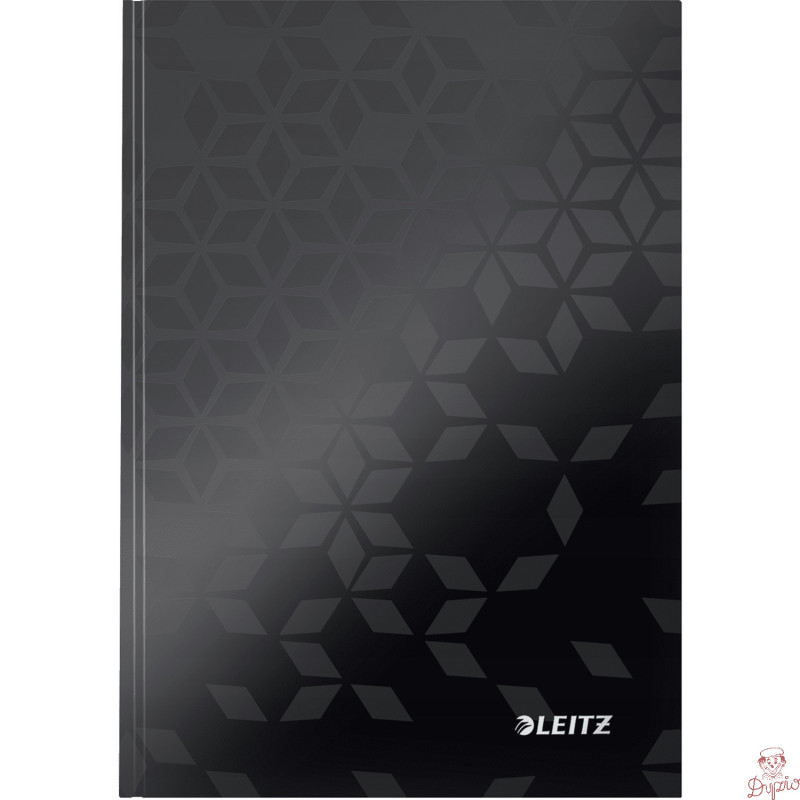 Brulion A5 80k kratka czarny 46281395 LEITZ WOW