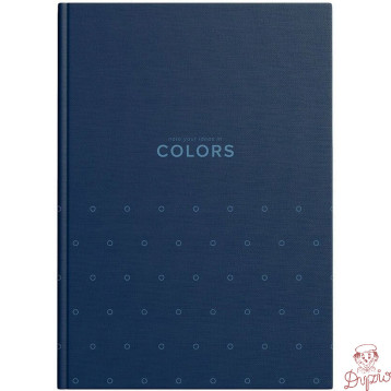 Zeszyt szkolny z twardą okładką A5 Brulion 96 kartek w kratkę COLORS 400169200 TOP 2000