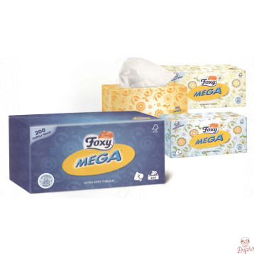 Chusteczki kosmetyczne FOXY Ultra miękkie (200 sztuk) 2 warstwy
