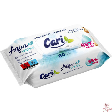 Chusteczki nawilżane CARI Aqua (80 chusteczek)