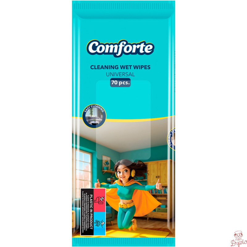 Chusteczki nawilżane COMFORTE uniwersalne 70 szt.