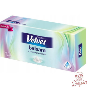 Chusteczki VELVET BALSAM (70 sztuk) 3 warstwy o Kremowym Zapachu