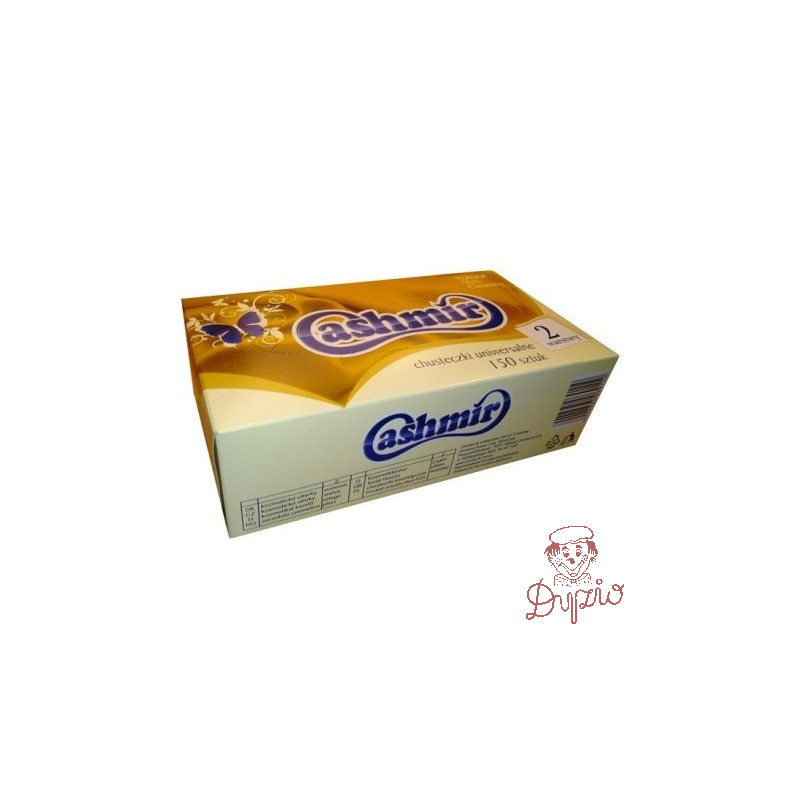 Chusteczki higieniczne CASHMIR (150 chusteczek) box 2 warstwy 235205