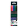 Cienkopisy GRIP 5 kolorów podstawowych 151604 FABER-CASTELL