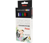 Cienkopisy POINTLINER COLOUR (4szt) S40-ST4PL PENTEL