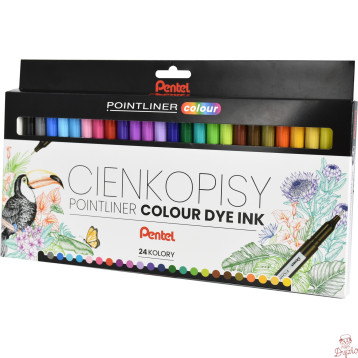Cienkopisy POINTLINER COLOUR (24szt) S40-ST24PL PENTEL