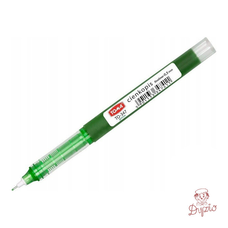Cienkopis kapilarny 0,5mm zielony TO-347 TOMA