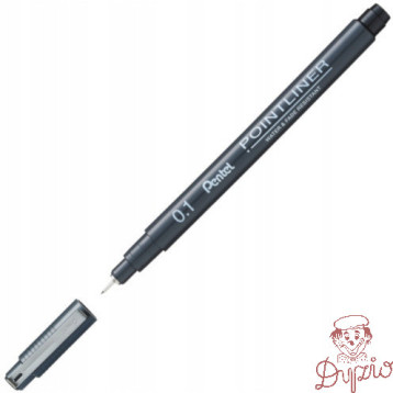 Cienkopis POINTLINER 0,1mm czarny S20P-1A PENTEL