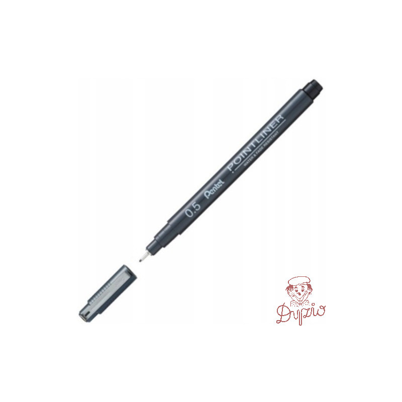 Cienkopis POINTLINER 0,5mm czarny S20P-5A PENTEL