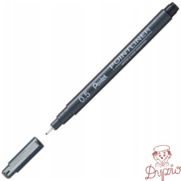Cienkopis POINTLINER 0,5mm czarny S20P-5A PENTEL