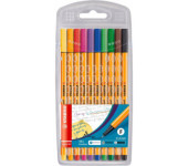 Cienkopis STABILO point 8810 0.4mm zestaw 10szt. w plastikowym etui