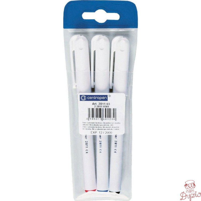 Cienkopis art Liner 2811 (3szt.) czany,czerwony,niebieski CENTROPEN