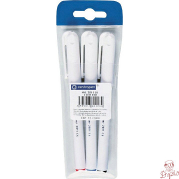 Cienkopis art Liner 2811 (3szt.) czany,czerwony,niebieski CENTROPEN