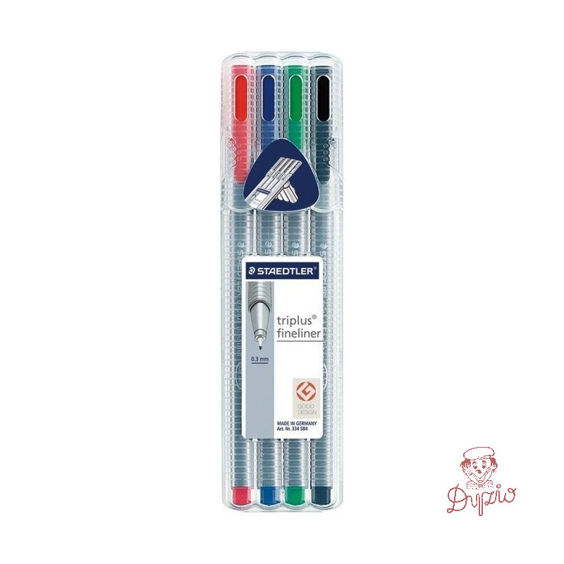 Cienkopis TRIPLUS FIN 4szt 0.3 STAEDTLER 334 -SB4