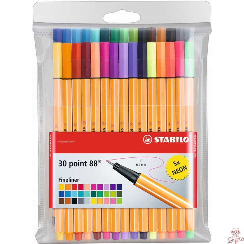 Cienkopis STABILO point 88 komplet 30szt 8830-1