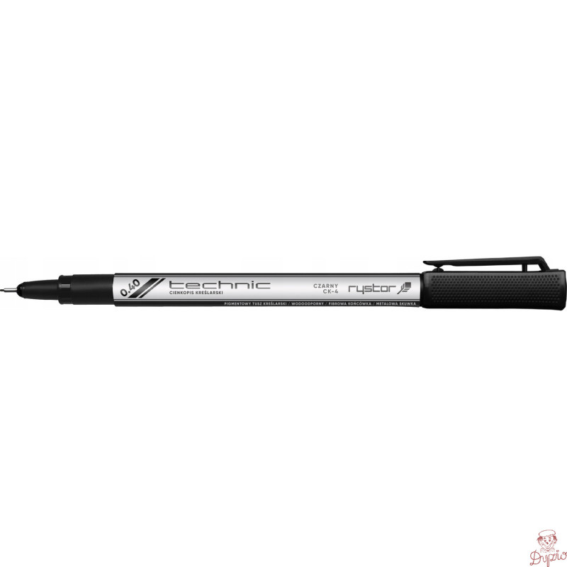 Cienkopis kreślarski TECHNIC 0,4mm czarny 405-040 RYSTOR