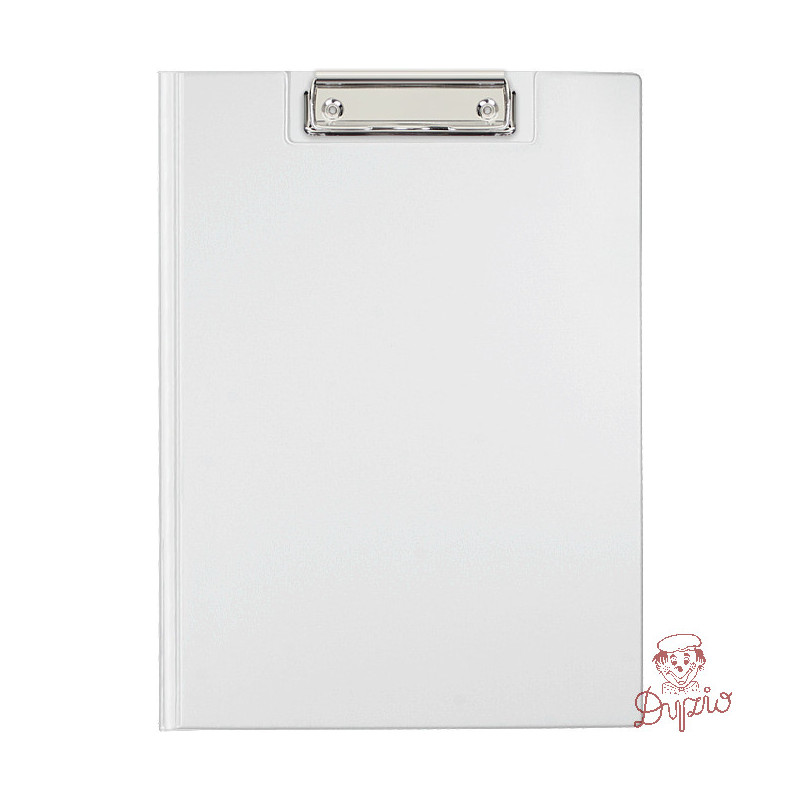 Teczka z klipem zamykana Clipboard A4 biała KL-04/KH-04-10 BIURFOL