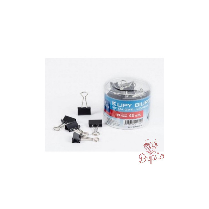 Klipy 19mm 40szt. GK001-B TETIS