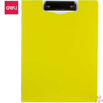 Deska z klipem pionowa A4 zamykana PP RIO zielona EF75002 GREEN DELI