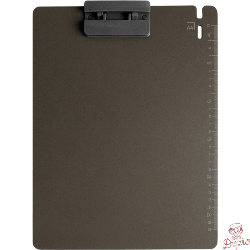 Deska z klipem A4 CIEMNOSZARA BD650-S2 TETIS