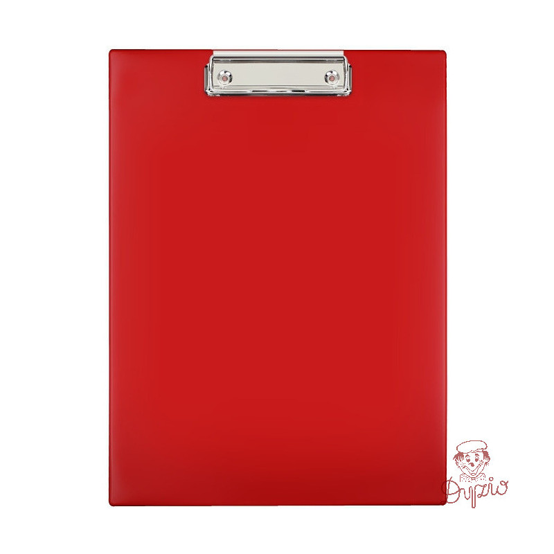 Deska z klipem Clipboard A4 czerwona KH-01-04 BIURFOL