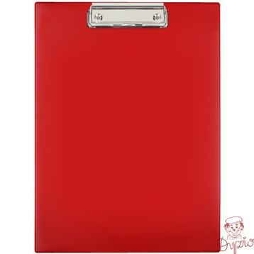 Deska z klipem Clipboard A4 czerwona KH-01-04 BIURFOL