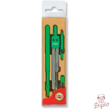 Cyrkiel + grafion + końcówka + grafit plastikowe etui 04904 KOH-I-NOOR