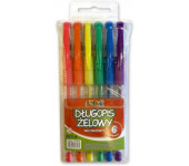 Długopis żelowy neonowy 6 kolorów Kolori TT8265 PENMATE