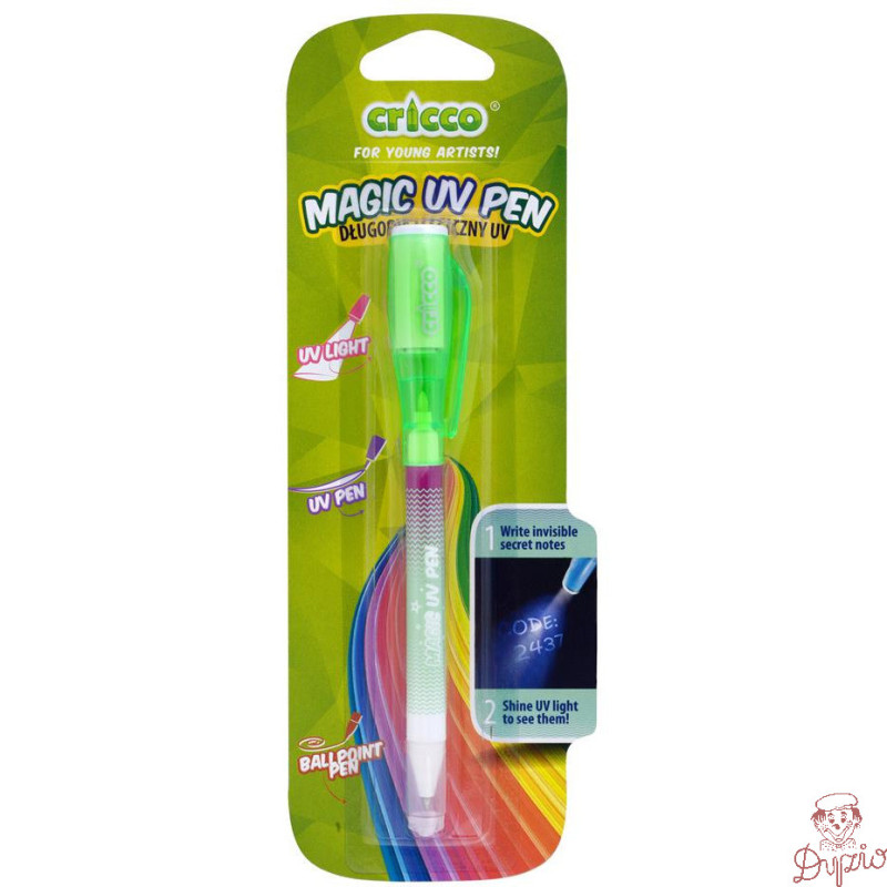 Długopis magiczny CRICCO INVISIBLE UV1 na blistrze CR275