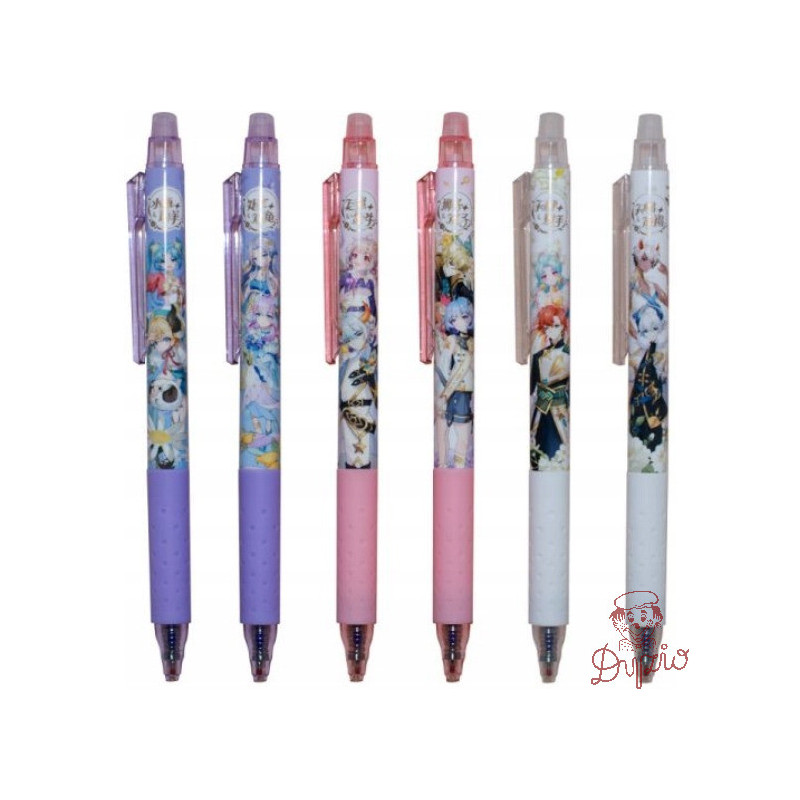 Długopis usuwalny automatyczny 0,5mm niebieski Korean Flower Manga MG AKPJ23006