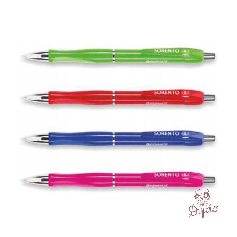 Długopis automatyczny SORENTO COLOUR niebieski 0.7mm mix kolor PENMATE TT7499
