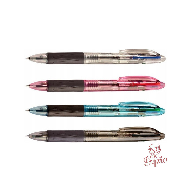 Długopis 4-kolorowy mix kolorów obudowy KD800-4M TETIS
