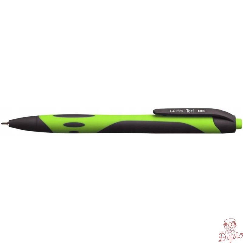 Długopis olejowy TORI 1.0mm, mix kol.obudowy wkład niebieski KD913-NM TETIS