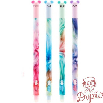 Długopis wymazywalny USZAKI FLUFFY HA 4120 01UF-3 HAPPY COLOR