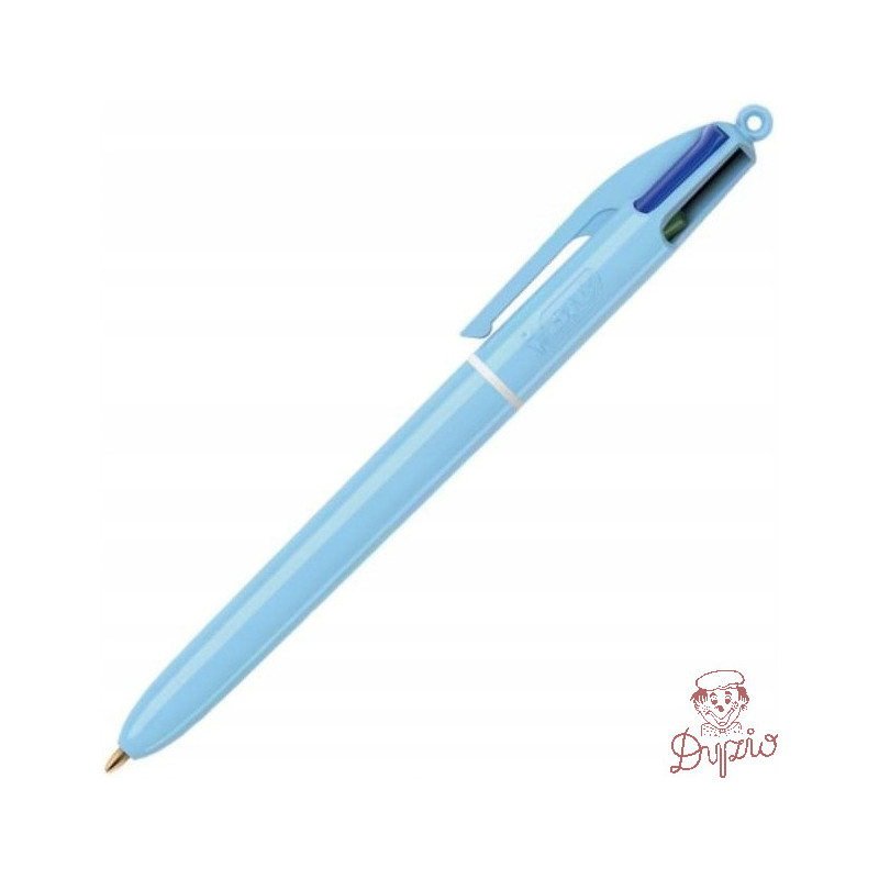 Długopis 4 COLOURS pastel niebieski BIC
