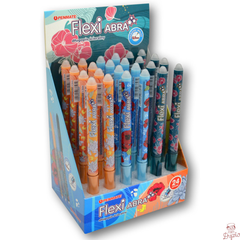 Długopis ścieralny Flexi Abra FLORAL TT8973 Penmate