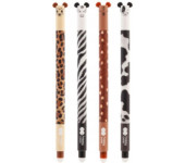 Długopis wymazywalny Uszaki Furry Safari 0,5mm niebieski Happy Color HA 4120 01US-3