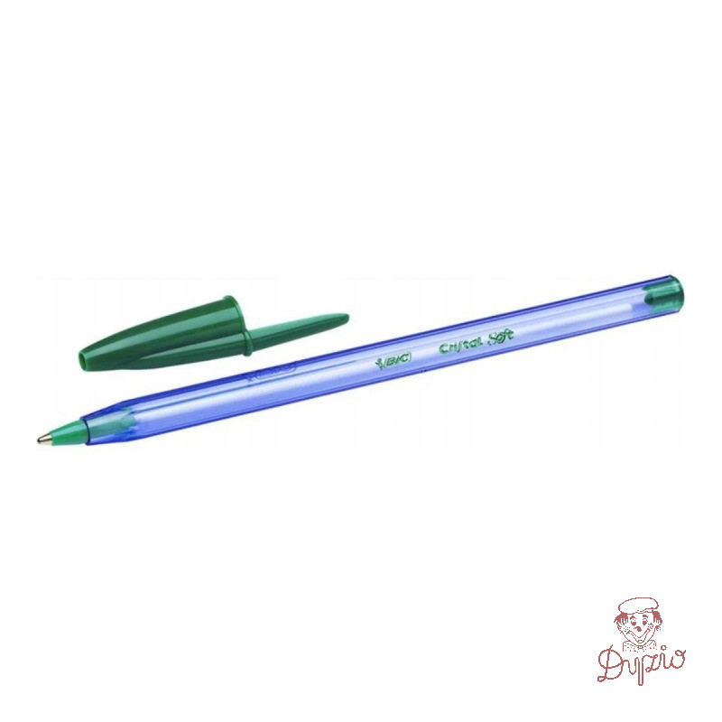 Długopis CRISTAL SOFT zielony 9212191 BIC