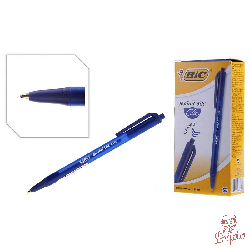 Długopis automatyczny BIC ROUND STIC CLIC niebieski 926376