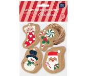 Zawieszki na prezenty kraft CHRISTMAS INTERDRUK