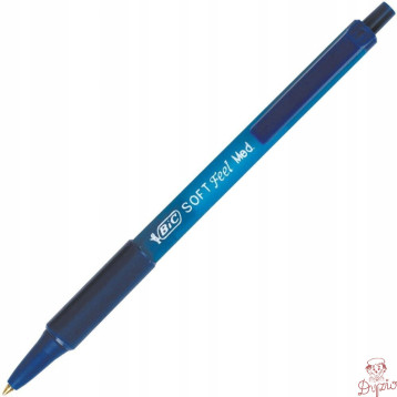 Długopis SOFTFEEL CLIC Grip 1mm niebieski 837398 BIC