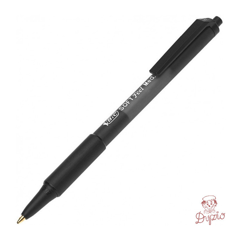 Długopis SOFTFEEL CLIC Grip 1mm czarny 837397 BIC