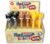 Długopis ścieralny automatyczny 0,5mm niebieski Flexi Abra KOLORI FOX TT8824