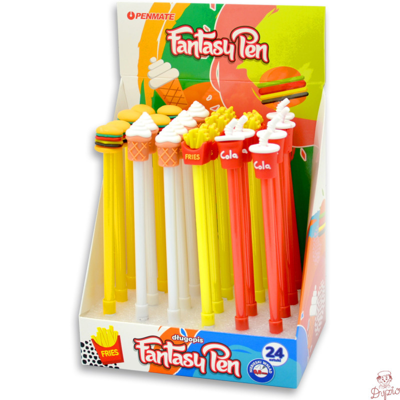 Długopis fantazyjny FOOD 0,8mm niebieski TT8514 PENMATE