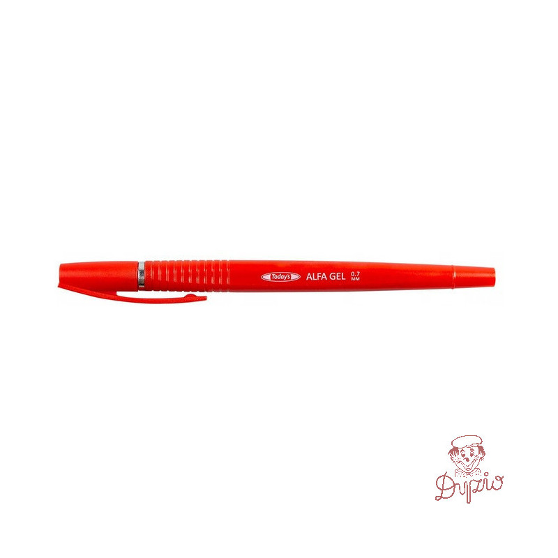 Długopis żelowy ALFA ROLLER GEL czerwony 79224 TODAYS